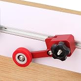 JCFANTS Updated Bearing Roller Featherboards, Precision Stock Guides for Table Saw Router Tables, Band Saws, Woodworking Tools and Safety Accessories (Red)