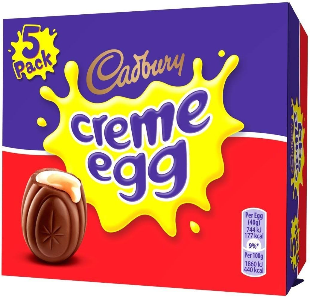 Cadbury Creme Eggs 5-packs(Six boxes of five=30 eggs)