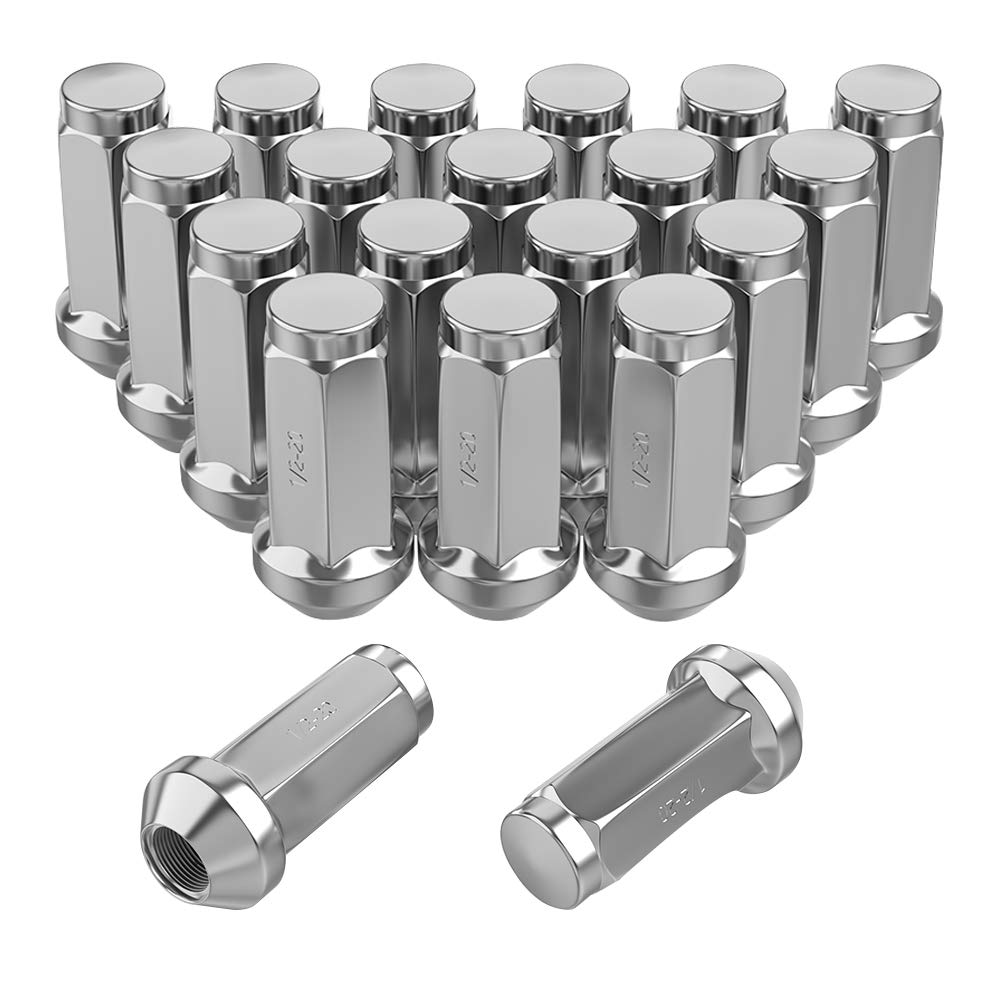 1/220 Wheel Lug Nuts Fits Jeep Wrangler 20 Set Chrome Socket drive 3/4