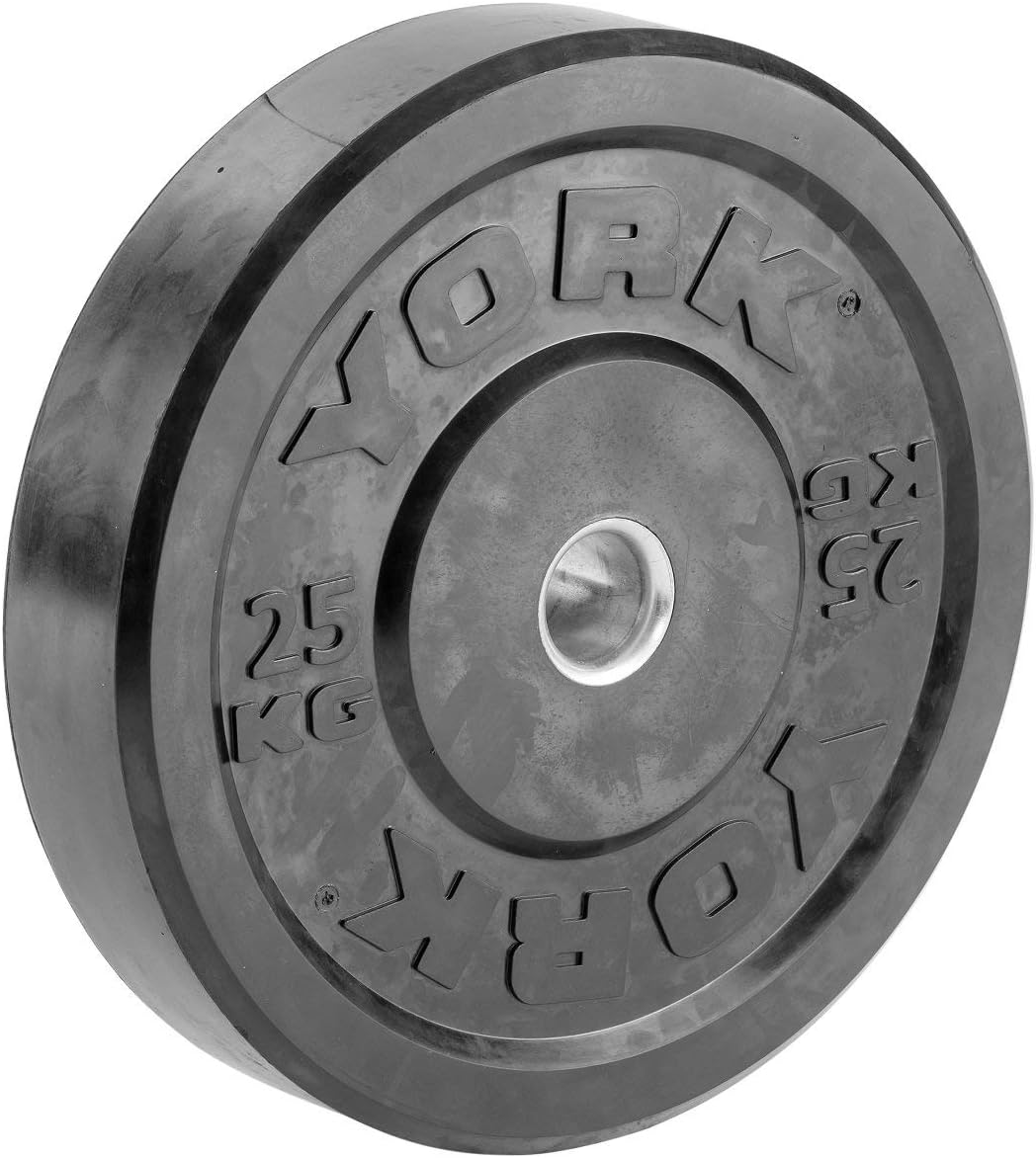York Solid Rubber Bumper Olympic Weight Plates