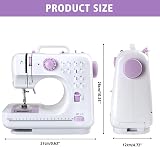 M MUNCASO Sewing Machine for Beginners 12 Stitch UK Plug Portable Mini view 3