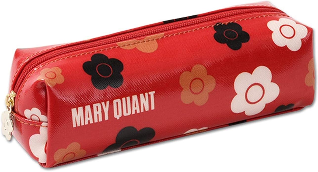 Amazon Co Jp マリークワント Mary Quant マリクワ マリークアント ポーチ ロゴスタンドバイデイジー スクエアペンケース レッド シューズ バッグ