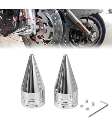 Chrome Front Axle Nut Cover Cap For Harley Dyna Wide Super Glide Low Rider FXDWG