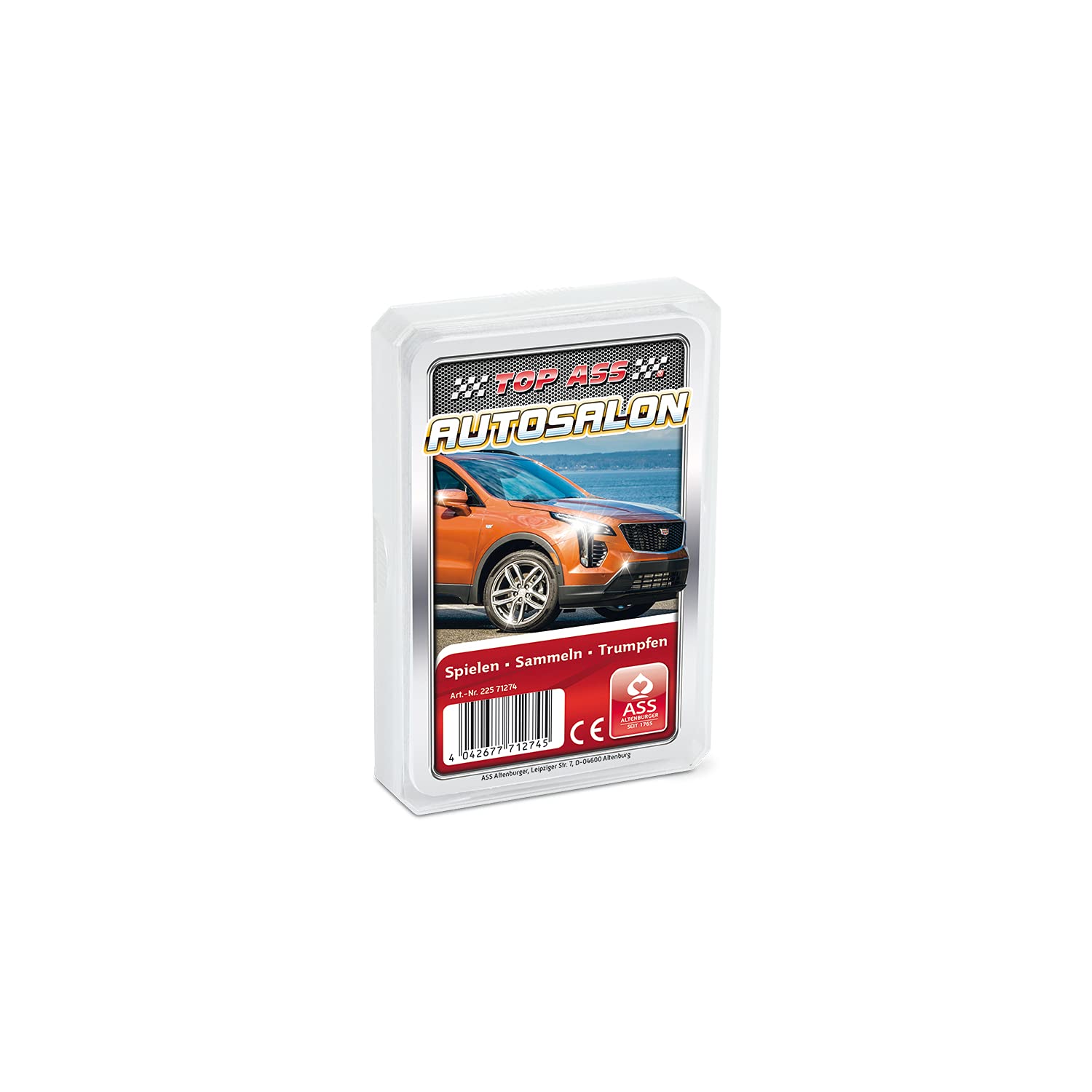 ASS Altenburger 22571274 Top Car Salon, Card Game - Trump and Quartet