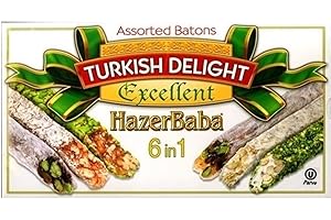 HAZERBABA Hazer Baba Mixed Turkish Delight Assorted Batons, 350g