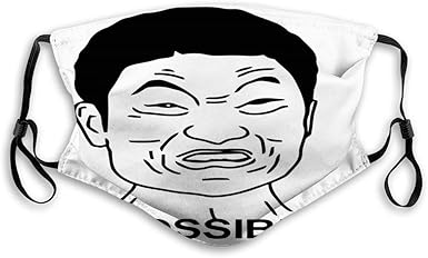 pics Angry Face Covered By Mask Meme funny impossibru quote with angry asian