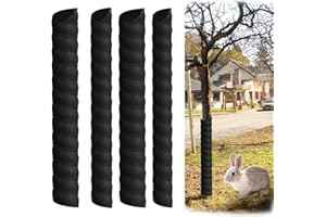 4 Pcs Tree Trunk Protector Plastic Spiral-Type Guard with 2 Size Protectors Bark Tube Wraps to Protect Saplings Plants from D