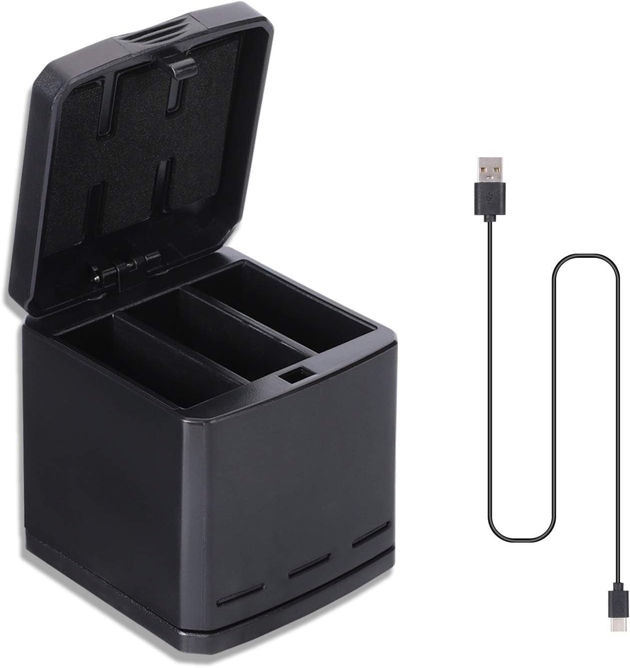 For GoPro Charger, Portable Triple Charger 3Channel MultiFunctional