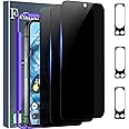 Ferilinso 3 Pack Privacy Screen Protector for Google Pixel 8 Pro with 3 Pack Tempered Glass Camera Lens Protector Phone Case Friendly Accessories Protector de Pantalla for Google Pixel 8 Pro