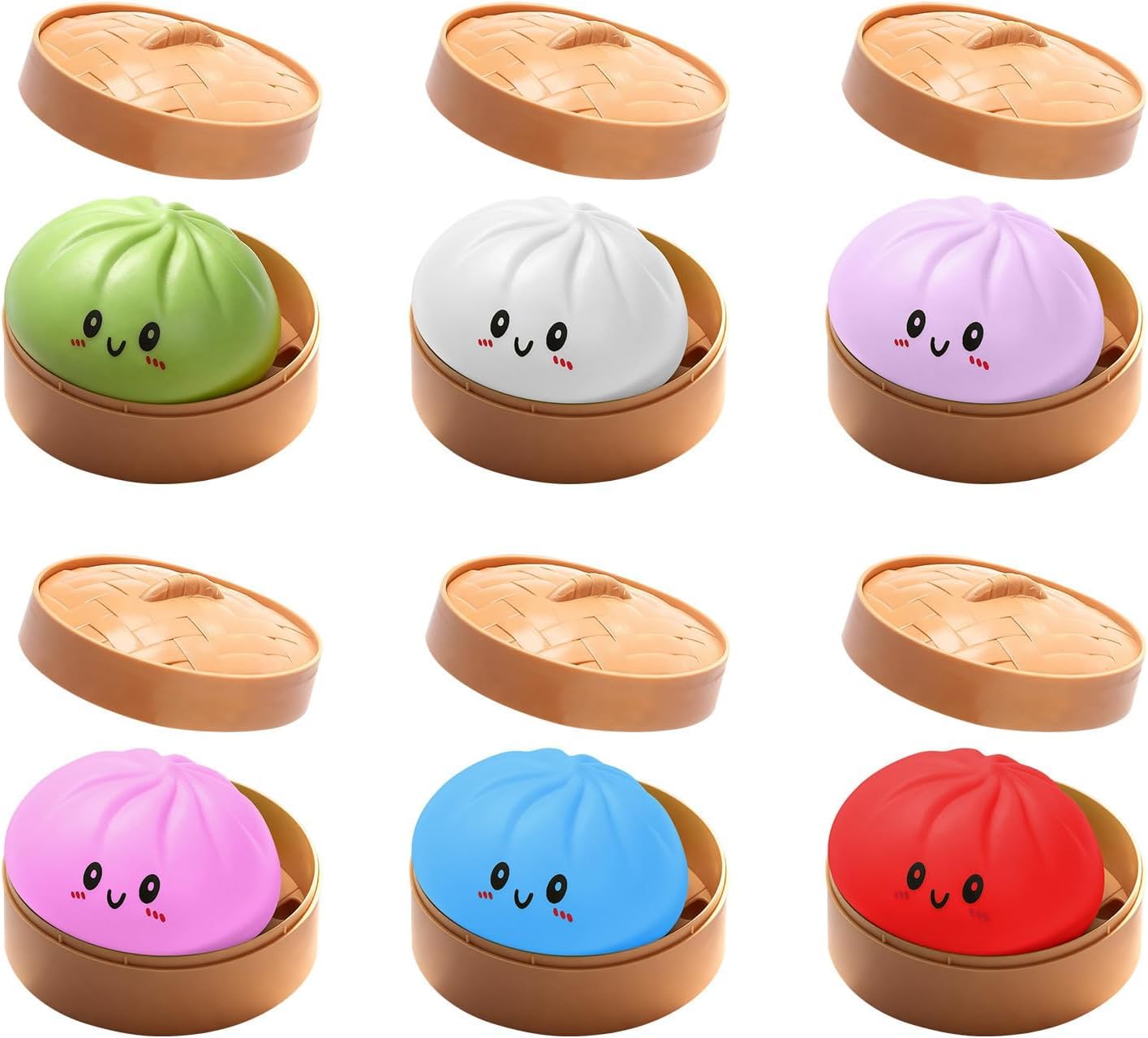 Photo 1 of 1pc Squishy Dumpling, Dumpling Squishy Box, Anxiety Relief Fidget, Soft Squeeze Decompression Dough?Random?