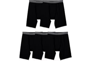 Fruit of the Loom Men's 360 Stretch Boxer Briefs (Quick Dry & Moisture Wicking)