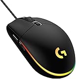 Logitech G203 LIGHTSYNC Wired Gaming Mouse - Black