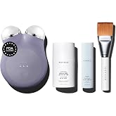 NUFACE MINI+ Facial Sculpting Tool - Microcurrent Face Massager Device for Skin Tightening, Contouring, Depuffing &amp; Toning Cheeks, Neck &amp; Jawline + Lymphatic Drainage &amp; Activator Gel, Violet Dusk