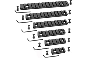 Bontok Single Picatinny Aluminum Accessory Rail Set 3 5 7 9 11 13 Slot with 13 T-Nuts & Screws, 6 Wrench