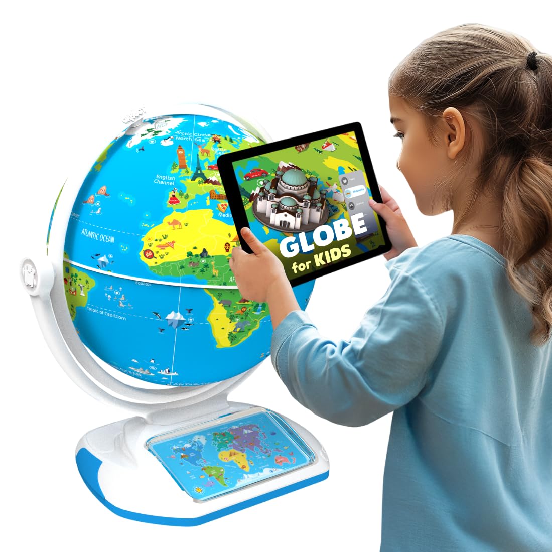 Photo 1 of PlayShifu Interactive Globe for Kids – Orboot Earth Explorer: Tech Powered Interactive Globe for Kids | Smart Gift for Ages 4+ | 400+ Wonders, 1000+ Facts | Constellation Mode & Fun Games | Magic Stylus | Educational STEM Toys for the future scientists