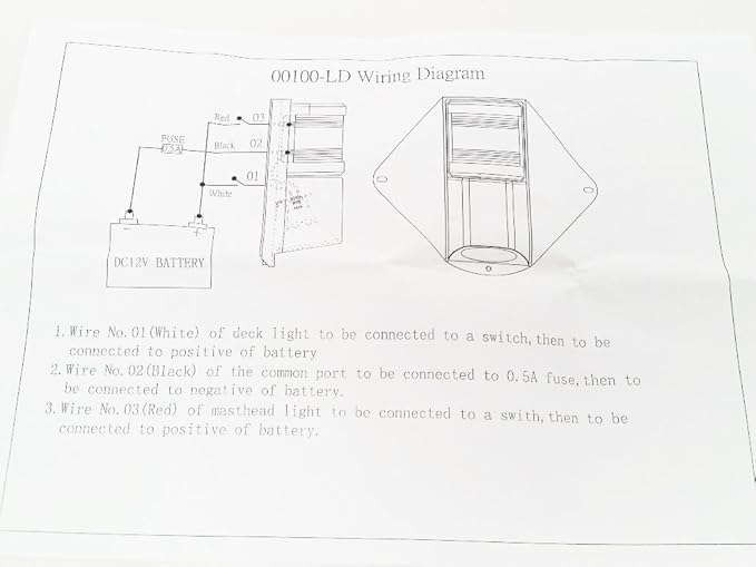 Pactrade Marine Waterproof Led Combo Masthead Deck Light For Boats Up To 12m