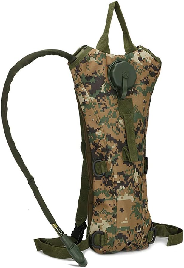 Rancheng 3L Hydration Pack Water Bladder Bag Reservoir Pouch for Sport Camping Cycling green camouflage