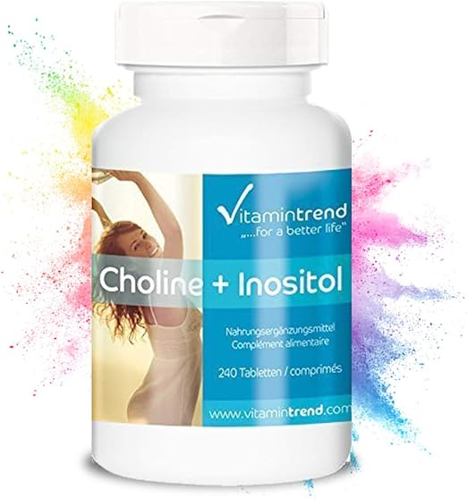Choline avec Inositol 240 comprimés ! POUR 8 MOIS ! Soutient le