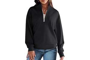 ANRABESS Women Oversized Half Zip Sweatshirts Long Sleeve Quarter Zip Pullover Hoodies Trendy 2024 Fall Outfits