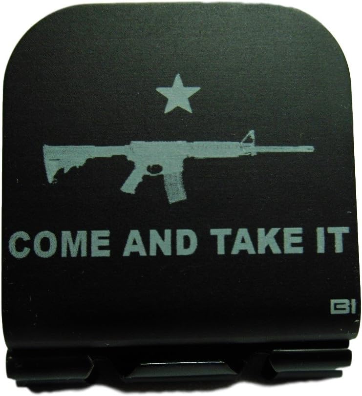 Thunderbolt Gunworks Come and Take It with AR-15 Laser Etched Hat Clip Black
