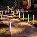 Solar Lights Outdoor - New Upgraded Garden Decor Acrylic Bubble Lights, Multi-Color Changing Solar Powered Garden Stake Lights for Patio, Pathway, Yard Decoration, Longer Working Time (2 Pcs)