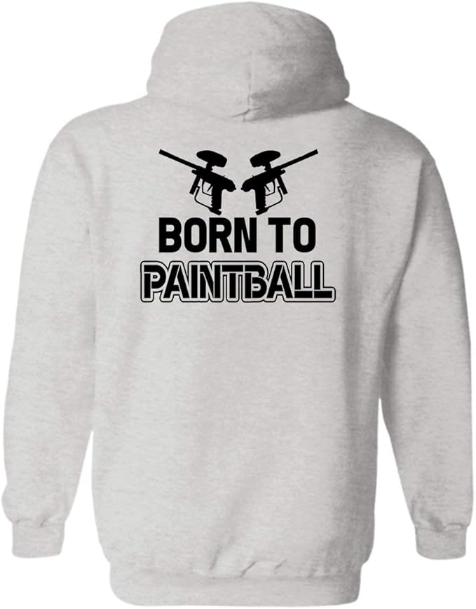 SeeBig Born to Paintball Hoodie, Paintball Unisex Pullover Hoodie