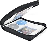 LIOVODE DVD Case 128 Discs 64 Booklets Capacity Storage Wallet Black view 4