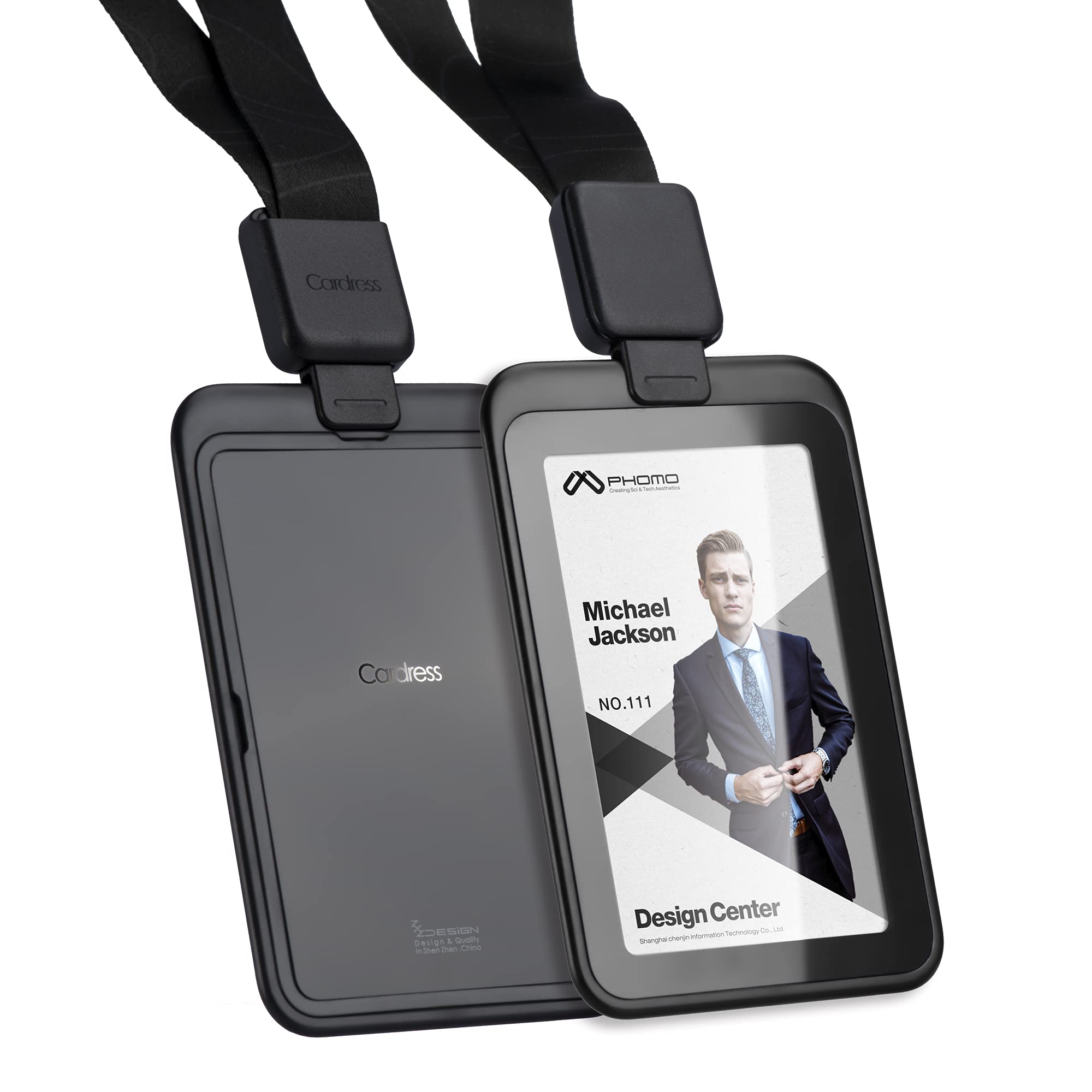 Phomo Self Retractable ID Badge Holders with