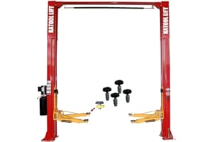 AUTOKATO KT-M110 2Post Car Lift 11,000 lbs Capacity Two Post Lift, Professional Clear Floor Auto Lift for Home Garage, Trucks, SUVs & Vehicles