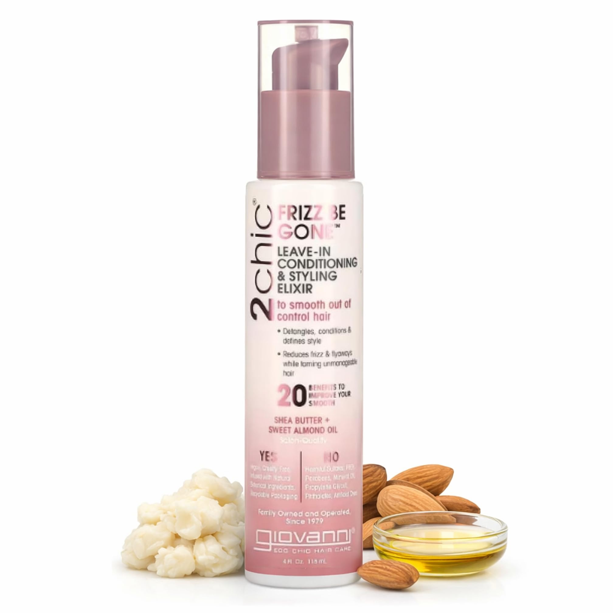 Giovanni Cosmetics 2chic Frizz Be Gone Leave-In Conditioner, 166 g