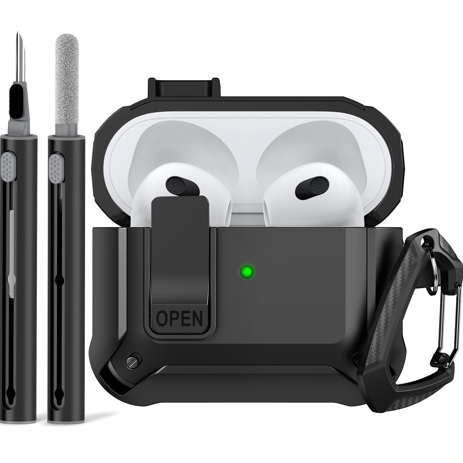 Ljusmicker AirPods 3rd Gen Case Cover with Cleaner