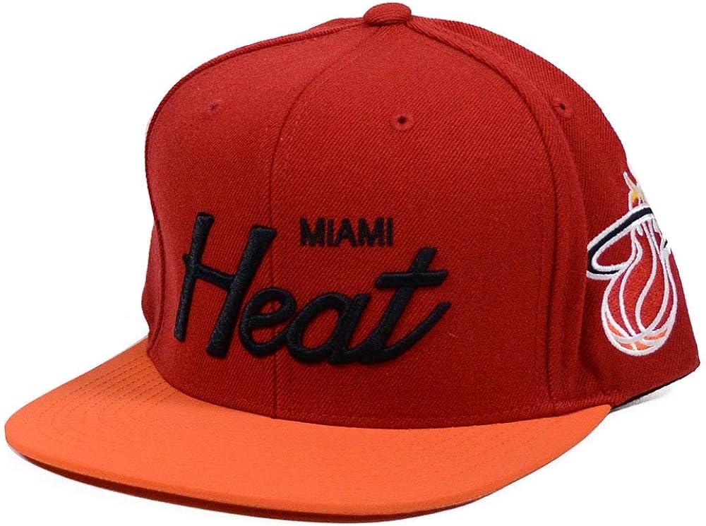 mitchell and ness miami heat snapback