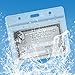 Mifflin-USA Horizontal ID Name Badge Holder (Clear, 3.5x2.25 Inches, 250 Pack), Waterproof and Resealable Plastic Card Holders