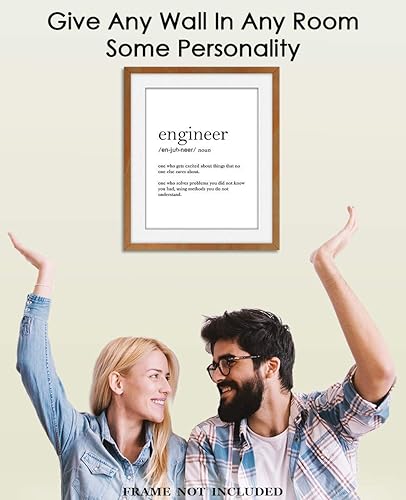 Dorm Accessories Under $15 School Decor Apartment 11x14 Unframed Decorative Wall Art Photo Gift Humorous STEM Science Im an Engineer Im Good at Math Funny Art Print Decor