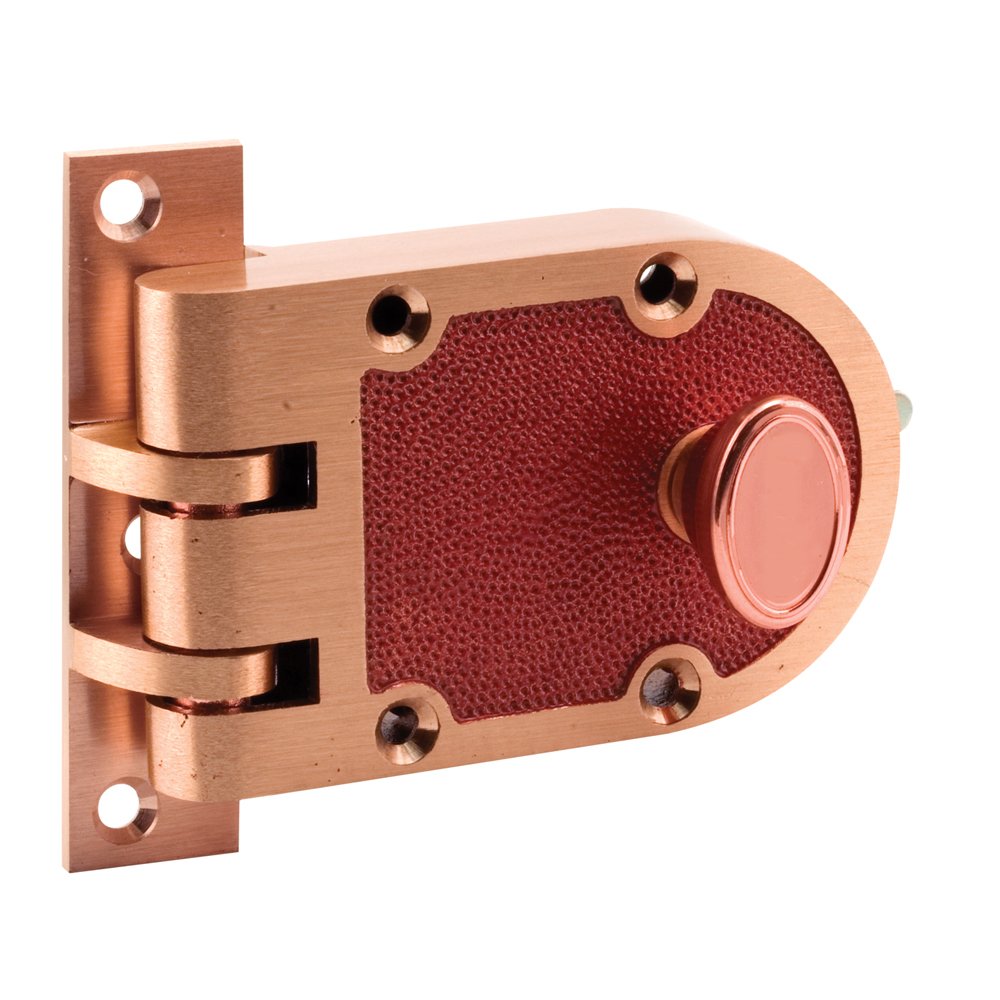 Prime-Line U 10530 Single Cylinder Solid Bronze Jimmy-Resistant Door Lock (Single Pack)