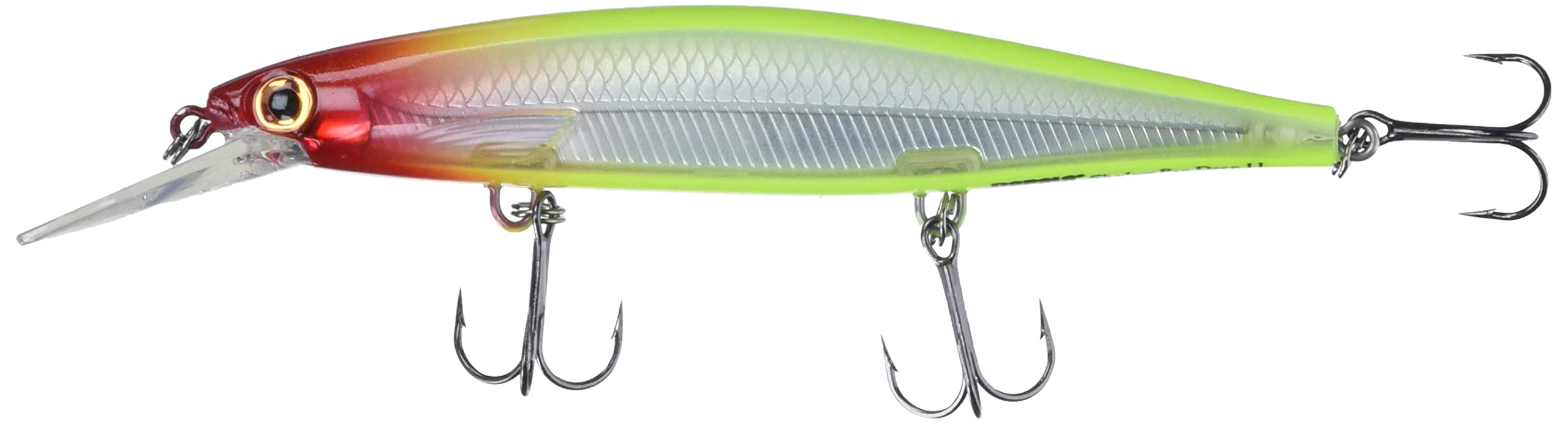 Rapala Shadow Rap Deep Lure with Three No. 6 Hooks, 1.2-2.4 m Swimming Depth, 11 cm Size, Clown