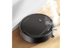 AZXY Robot Vacuum Cleaner with Humidifier Spray, 2 in 1 Spray Humidifier Vacuum Cleaner, Household Intelligent Robotic Vacuum, Sweeping Machine for Pet Hair, Hard Floors, Carpets