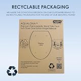 AQUALONA Premium Thermoplastic Toilet Seat Soft Close Oval Black view 8