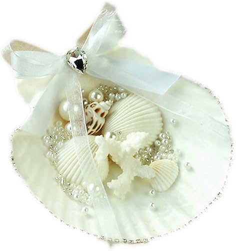 Amazon Co Jp ピースマイル P Smile リング ピロー 指輪 ケース カメリア マリン 海 ヒトデ 貝殻 シェル 夏 ビジュー パール 真珠 花嫁 ブライダル 結婚式 ウェディング 可愛い リゾート婚 ホーム キッチン