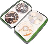 alavisxf xx CD Case 96 Capacity Green Portable Zipper DVD Holder view 3