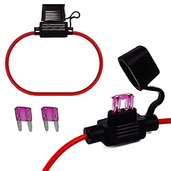 Gaoekoius 2pcs 18AWG Gauge Inline Fuse Holder with
