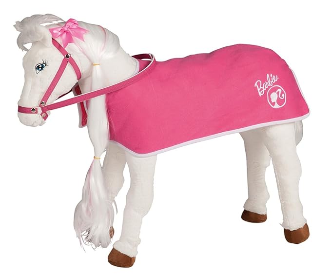 Happy People 58050 Barbie Pferdedecke 2-in-1, Stepp Design, rosa