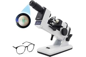 Huanyu Manual Lensometer ±20D External Reading Outer Reading AC and DC Digital Lensometer Lens Meter Focimeter (AC 110V US Plug)