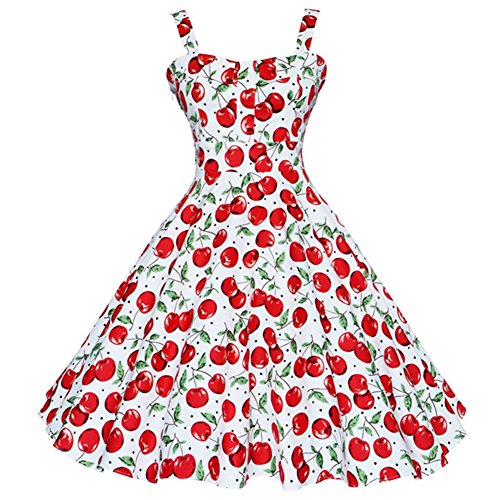 Zaful 1950s Vintage Rockabilly Floral Sleeveless Swing Casual Cocktail Party  | Desertcart Cayman Islands