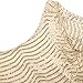 HAOYIHUI Women's Sparkly Wave Metallic Sequin Half Sleeve Party Dress