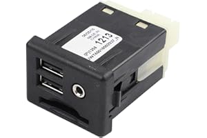 Replacement Auxiliary Interface with Dual USB and Card Slots 22990883 for Chevrolet 2015-2020 2015-2020 2015-2020 XL 2015-202