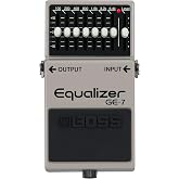 BOSS GE-7 Equalizer | Compact Graphic Equalizer Pedal | Tailored for Guitarists | 7 Bands of EQ Sliders | Guitar-Optimized Frequencies | &plusmn;15dB Boost/Cut Per Band | Level Slider for Volume Adjustments