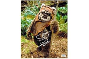 Warwick Davis Autographed Star Wars Return of the Jedi Wicket Ewok 8x10 Photo