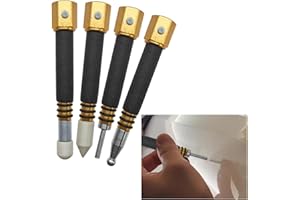 UHANBUT 4PCS PDR Tap Down Tool, Pen Shape Knockdown Remover, Car Paintless Dent Removal Kit, Portable Car Body Bulge Repair Tools, Anti Dent Automotive Damage Traceless Repair DIY Tool