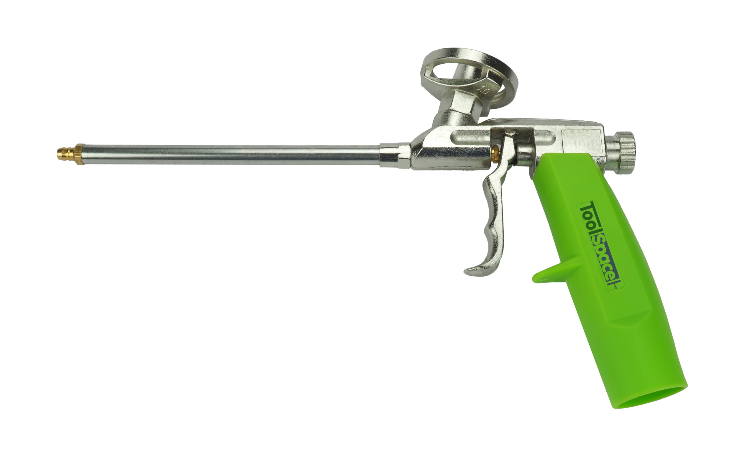 Toolspace PU Foam Gun for Construction and Insulation Works - Foam Gun with Precise Dosing for Renovation - Made of Aluminum & Plastic 36x16x5.1cm